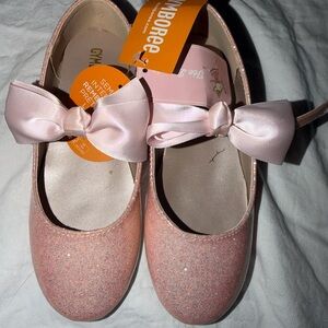 Gymboree Sparkly Pink Bow Dress Shoes